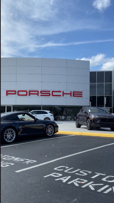 Dealership Aesthetic, Car Dealership Aesthetic, Car Sales Woman, Crazy Activities, Porche Car, Porsche Dealership, Work Vibes, Rich Cars, Winter Arc