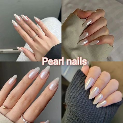 Which one would you pick? Follow @pickpinterest for more ⚘️ #explore #explorepage #aesthetic #nails #fyp Nude Pearl Nails, Nails Galaxy, Matte Nails Glitter, Insta Nails, Nails Unicorn, Nail Aesthetics, Nails Metallic, Nails Boho, Nails Abstract