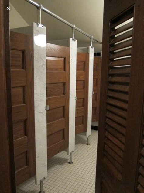 Commerical Toilets, Venue Bathroom, Doors Decoration, Bathroom Stall Doors, Commercial Bathrooms, Commercial Bathroom Designs, Barn Bathroom, Toilet Cubicle, Stall Door