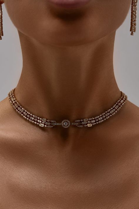 Mozart Necklace | HASHI Jewellery Dubai Jewellery, Diamond Necklace Simple, Fine Jewelry Necklace, Russian Jewelry, Diamond Tops, Arabic Jewelry, Neck Pieces Jewelry, Fancy Jewelry Necklace, Pretty Jewelry Necklaces