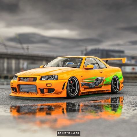 Paul Walker's supra designed Nissan Skyline r34 Paul Walker Car, Need For Speed Cars, Brian O Conner, Nissan Gtr R34, R34 Skyline, Skyline Gtr R34, R34 Gtr, Toyota Supra Mk4, Jdm Wallpaper