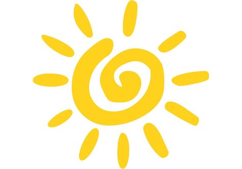 Cartoon Sun Vector Sun Logo, The Sun, Trucks, Sun, Yellow, White