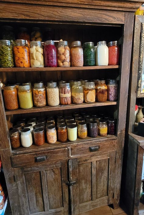 My 'spoils' this year. I had... - Canning Simple Recipes Food Home Stead, Canning Jar Storage, Homestead Decor, Homestead Kitchen, Canning Food Preservation, Farm Lifestyle, Storage Place, Home Canning, Simple Recipes