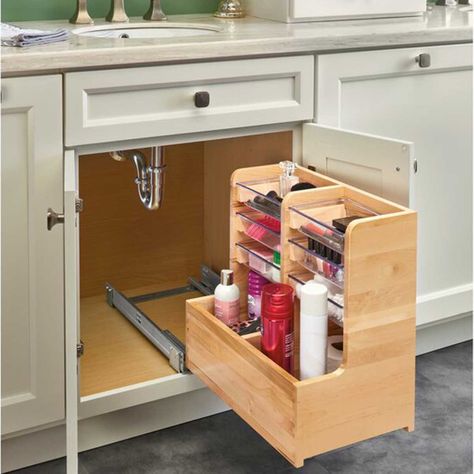 11 Organizers for Under the Sink Base Cabinet Storage, Organiser Cucina, Bathroom Cabinet Organization, Kabinet Dapur, Rev A Shelf, Decor Baie, Diy Kitchen Storage, Sink Organizer, Kitchen Cabinet Organization