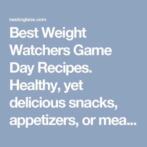 Best Weight Watchers Game Day Recipes. Healthy, yet delicious snacks, appetizers, or meals that are WW Friendly for your Super Bowl party. Weight Watchers Zucchini, Game Day Recipes, Zucchini Bites, Snacks Appetizers, Weight Watchers Chicken, Parmesan Crisps, Chicken Enchilada Soup, Quick And Easy Appetizers, Fries Recipe