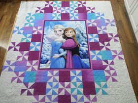 Frozen Quilt Patterns, Frozen Quilt Ideas, Princess Quilt Pattern, Disney Quilts, Frozen Quilt, Window Quilts, Princess Quilt, Frozen Bedroom, Quilt Corners