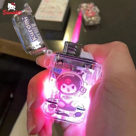 Kuromi Lighter Pink Flame Creativity Strobe Light Igniter Kawaii Hello Kitty Lighter Cinnamoroll Melody Lighters Fast Delivery - Inflatable Toys - AliExpress Hello Kitty Lighter, Kawaii Hello Kitty, Cool Lighters, Inflatable Toy, Strobe Light, Gas Lights, Hello Kitty Items, Strobe Lights, Puff And Pass