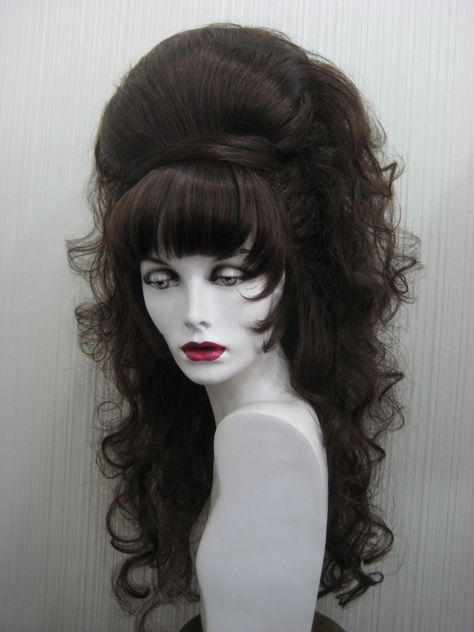 Vintage Hair Color, Goth Wigs, Victorian Wigs, Victorian Wig, Vampire Wig, Cool Wigs, Goth Wig, Vampire Hairstyles, Oc Hairstyles