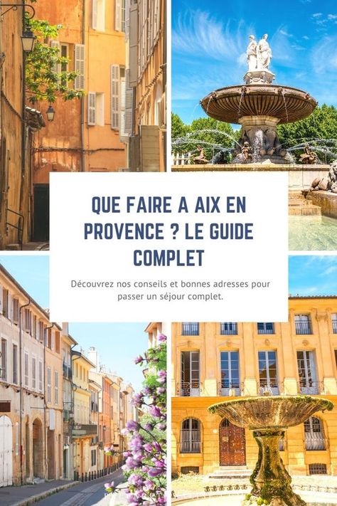 Que faire à Aix-en-Provence ? Le guide complet Provence France, Aix En Provence Aesthetic, Provence France Travel, Aix En Provence France, Marseille France, Voyage Europe, Slow Travel, Aix En Provence, Best Places To Eat