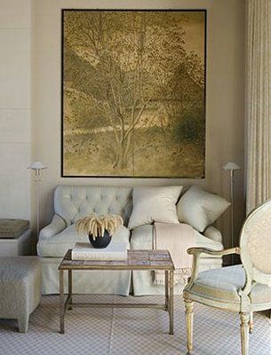 Living Room Chair Living Room Ideas, Formal Furniture, Jeffrey Bilhuber, French Accent, Gold Sofa, Tufted Loveseat, Chair Living Room, Relaxing Space, Tufted Chair