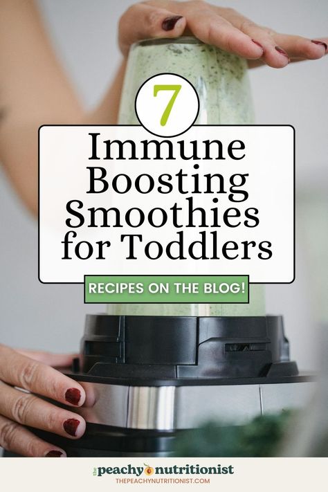 Immune Boosting Smoothies  for Toddlers Immune Support Smoothie, Healthy Smoothies For Toddlers, Baby Smoothies 1 Year, Immune Boosting Smoothie For Kids, Immunity Shots For Kids, Immunity Smoothie Recipes, Toddler Protein Smoothie, Kids Smoothies Healthy, Natural Immune Boosters For Kids