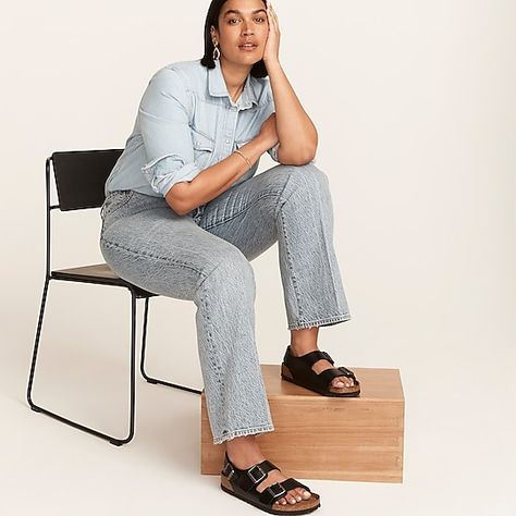 J.Crew: Women's Birkenstock®Milano Sandals For Women Practical Fashion, Birkenstock Milano, Sandals For Women, Soft Black, Birkenstock, Womens Sandals, Shoes Sandals, J Crew, Cashmere