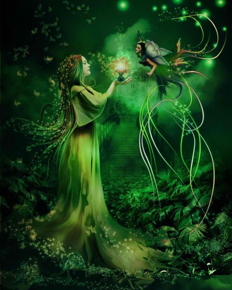 Tanz der Waldelfen Fantasy Wallpapers, Creature Fantasy, Fairy Dragon, Fairy Pictures, Fairy Artwork, Love Fairy, Fairies Elves, Fairy Book, Fairy Magic