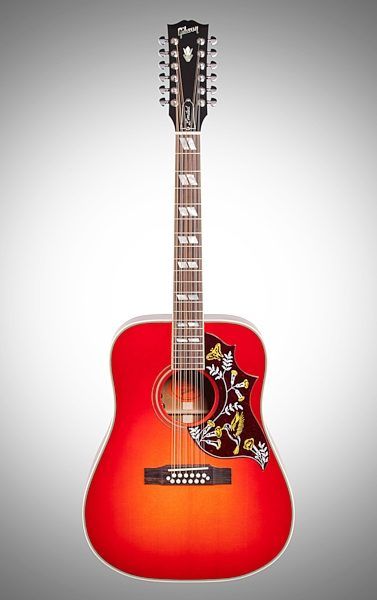 Gibson Hummingbird 12 string, cherry sunburst Guitar Logo, Gibson Acoustic, 12 String Guitar, Gibson Guitar, Guitar Photos, 3d Printed Metal, Best Acoustic Guitar, Guitar Collection, Guitar Case