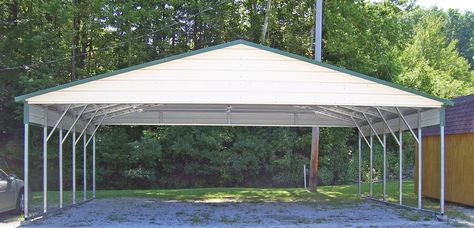 Steel Buildings & Carports Gallery Enclosed Carport, Carport Prices, Carports For Sale, Rv Carports, Steel Carports, Carport Plans, Metal Carports, Steel Garage, Carport Designs