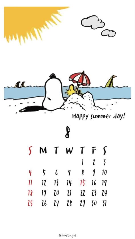 Snoopy Snoopy Drawing, August Wallpaper, Cute Calendar, Essay Writing Skills, Anime Canvas Art, Anime Canvas, Iphone Background Wallpaper, Craft Materials, Writing Skills