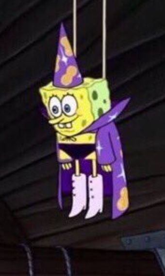 Spongebob Wizard Costume, Spongebob Wizard, Karen Spongebob Costume, Goofy Goober Costume, Wizard Spongebob Costume, Sponge Bob Costume, Spongebob Dress Up Party, Spongebob Birthday Party Costumes, Spongebob Birthday Outfit