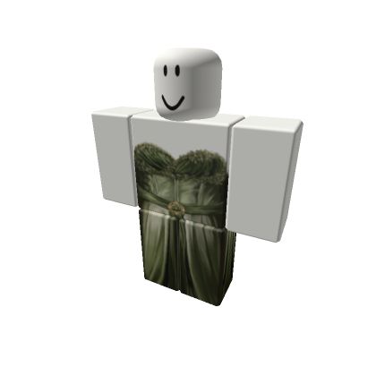 Bloxburg Robe Outfit Codes, Roblox Corset Code, Green Dress Corset, Corset Fairy, Cottage Core Outfit, Roblox Ids, Lego Wallpaper, Roblox Code, Coding Shirts