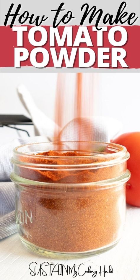 Using the most out of your tomatoes, put those skins to use with this simple dried tomato powder seasoning recipe. #sustainmycookinghabit Tomato Skins, Grilled Pork Shoulder, Canning Homemade Salsa, Tomato Side Dishes, Tomato Powder, Canning Jam Recipes, Homemade Dry Mixes, Pork Shoulder Recipes, Baked Chicken Drumsticks