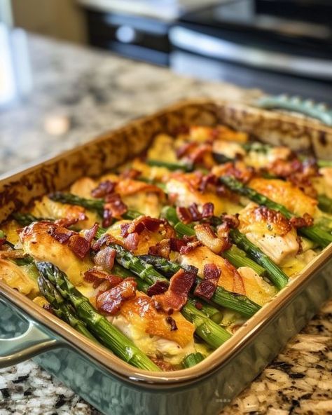 So, my daughter-in-law served this awesome dish and I was like, 'I need this recipe, pronto!' Occasion Dinner Ideas, Easy Upscale Dinners, Chicken Breast And Asparagus Recipes, Dinner Guest Recipes, One Pan Chicken And Vegetables, Impressive Dinner For Guests, Grilled Chicken Side Dishes, Casseroles Dinners, Easy Family Dinners Healthy