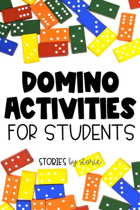 These domino activities will put your math tools to work in a meaningful way. Students can add, subtract, compare numbers, work on fact families, order numbers, and work with odd and even numbers. These activities work well for math rotations, independent work, and math centers. Domino Activities, Dominoes Math Games, Domino Math, Kindergarten Numbers, The Invisible Boy, Odd And Even Numbers, Compare Numbers, Math Night, Even Numbers