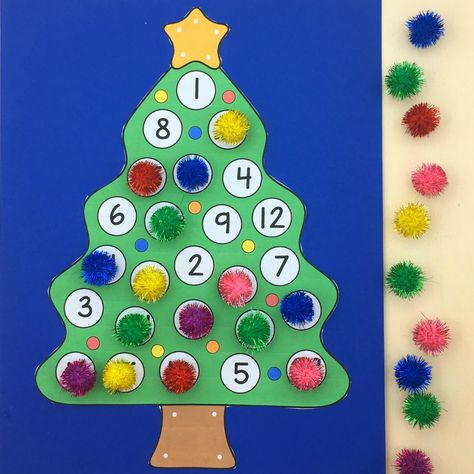 Countdown to Christmas fine motor activities. Santa Countdown To Christmas, Preschool Countdown To Christmas, Christmas Countdown For Classroom, Kids Christmas Countdown Craft, Preschool Christmas Countdown Craft, Santa Countdown Craft, Christmas Countdown Preschool, Preschool Christmas Countdown, Countdown To Christmas Diy