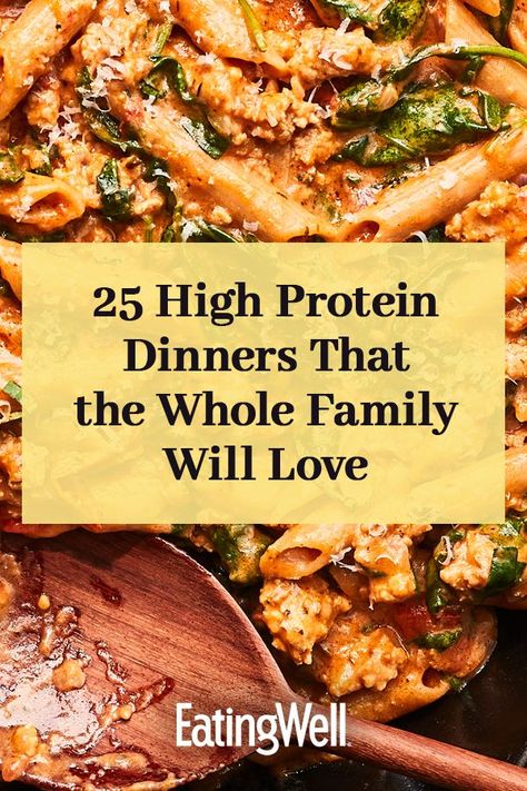 Each of these recipes contains at least 15 grams of protein per serving to help you and your family meet their nutritional goals. Recipes like our Cheesy Ground Beef & Cauliflower Casserole and One-Pot Lentil & Vegetable Soup with Parmesan are tasty, satisfying meals that everyone at the table can enjoy.#highproteindiet #highproteindinners #highproteinrecipes #healthydinnerideas #highproteinmealplan High Protein Dinners, Protein Dinners, High Protein Recipes Dinner, Protein Dinner Recipes, Low Carb High Protein, High Protein Dinner, Protein Dinner, Healthy High Protein Meals, Low Carb Breakfast Recipes