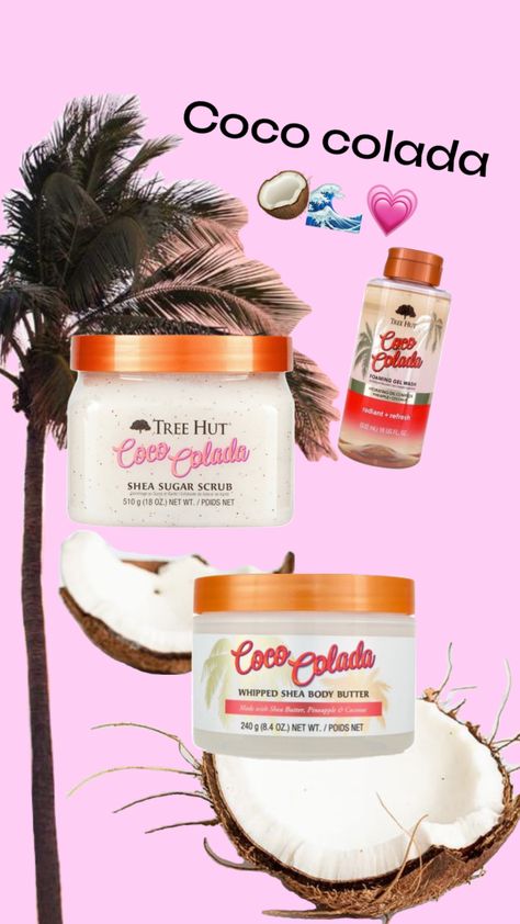 COCO COLADA Tree Hut Coco Colada, Coco Colada, Shea Body Butter, Tree Hut, Create Collage, Smell Good, Body Butter, Body Skin Care, Sugar Scrub