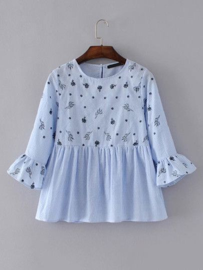 joefsf Reka Bentuk Blaus, Áo Blu, Fashion Tops Blouse, Embroidery Top, Trendy Fashion Tops, Frock Design, Mode Hijab, Dresses Kids Girl, Girls Fashion Clothes