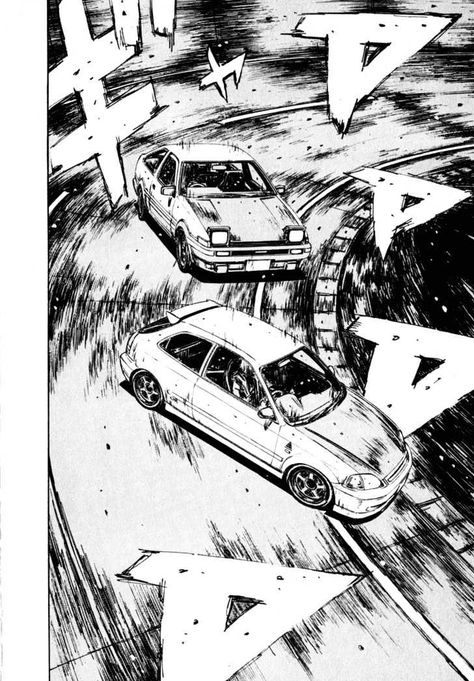 Car Manga Panel, Initial D Panels, Initial D Tattoo Anime, Initial D Manga Panels, Initial D Tattoo, Car Manga, Manga Cars, Rose Black Background, Initial D Manga