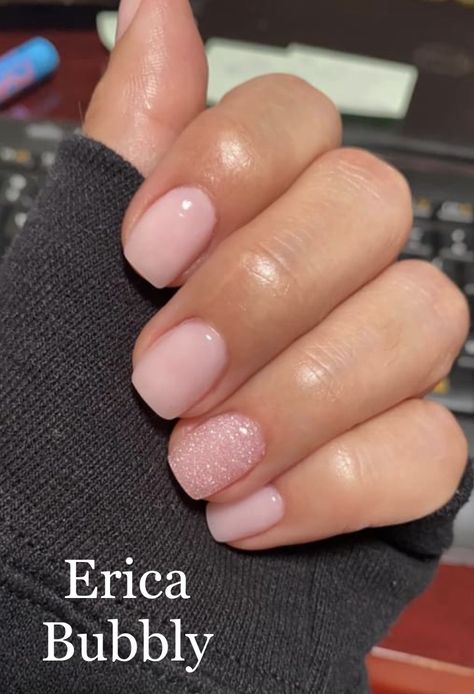 Salon Dip Powder Nails Ideas, Elegant Pink Nails Short, Gel Sculpted Nails Short, Cute Neutral Gel Nails, Elegant Squoval Nails, French Gel Manicure Designs, Simple Sns Nails Short, Salon Gel Nail Colors, Spring Shellac Nails Simple