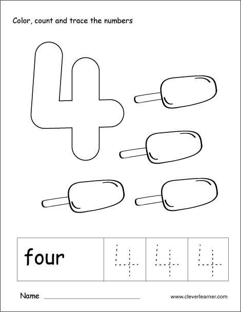 Number 4 tracing and colouring worksheet for kindergarten Prek Number 4 Worksheet, Number 4 Worksheet Kindergarten, Number 3 And 4 Worksheet, Preschool Number 4 Activities, 4 Worksheets Preschool, Number Tracing Printables Free 0-10, Number 4 Activities For Preschool Crafts, Number 4 Preschool Activities, Number Four Activities Preschool