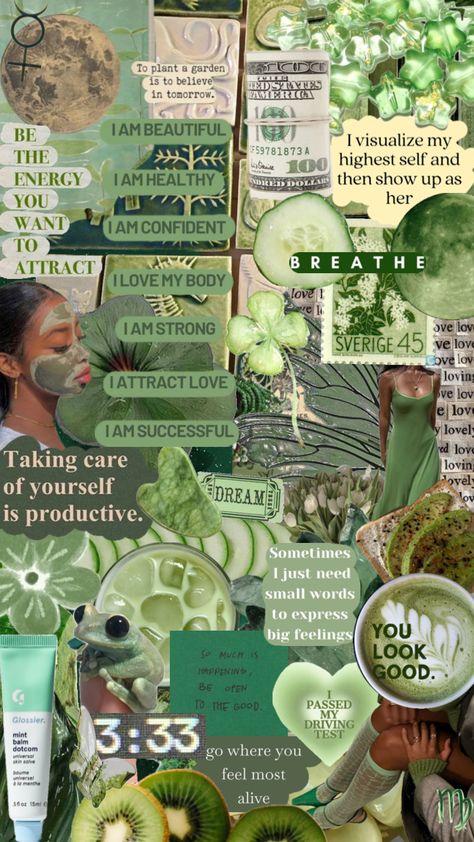 just a little something green :) #green #quotes #vibes #wallpaper #heartchakra #chakras #heart #love #selflove #selfcare #virgo #astrology #visionboard Psychology Wallpaper, Green Chakra, Virgo Astrology, Dream Word, Something Green, Instagram Design Creative, Lucky Wallpaper, Green Quotes, Spiritual Wallpaper