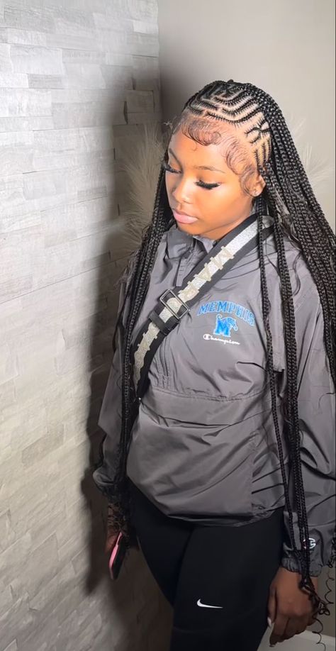 Pretty Braiding Hairstyles, Outfits For Hair Appointment, Brading Hairstyles Teens, Blaxk Girl Hairstyles Braids, Hairstles For Black Girls Braids, Black And Blonde Fulani Braids, Fulani Knotless Braids With Curls, Black Protective Hairstyles Braids, Cute Black Girls Hairstyles Braids