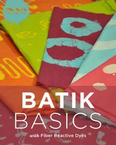 Batik Basics with FIber Reactive Dyes Batik Diy, Batik Malaysia, Paper Flower Wall Hanging, Fabric Dyeing Techniques, Fabric Painting Techniques, Fabric Dyeing, Flower Wall Hanging, Tie Dye Crafts, Fabric Dye