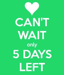 Cant keep calm only 5 days left 4 Days Left, 2 Days Left, Wedding Countdown, The Keep, Days Left, Keep Calm, Poster Design, Create Your, Create Your Own