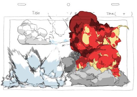 Explosion Drawing, Perspective Drawing Lessons, Concept Art Tutorial, Animation Sketches, Animation Tutorial, Animation Reference, Concept Art Drawing, Digital Painting Tutorials, Animated Drawings