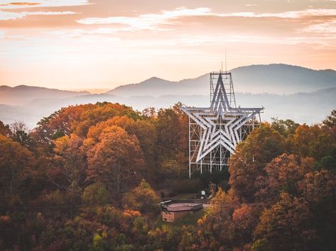 Roanoke Star, Roanoke College, Fall Getaways, Christmas Is Over, Mountain Park, Mormon Temple, Black Christmas Trees, Mountain Bike Trails, Blue Ridge Parkway