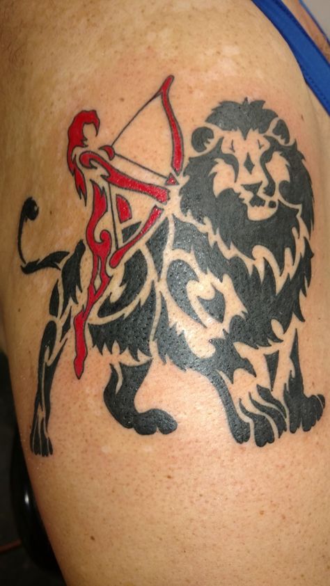 Sagittarius Leo Tattoo, Sagittarius And Leo Tattoo, Men Sagittarius Tattoo, Leo Sagittarius Tattoo, Leo And Sagittarius Tattoo Together, Leo And Sagittarius Tattoo Combined, Male Sagittarius Tattoo, Sagittarius Animal Tattoo, Tattoo Ideas Leo