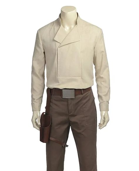 Poe Dameron Star Wars shirt Brown Combination, Jedi Outfit, Black Cotton Jacket, Star Wars Shirt, Star Wars The Last Jedi, Star Wars Fashion, Poe Dameron, The Last Jedi, Beige Shirt