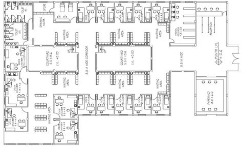 Small hospital building plan is given in this Autocad drawing file. Download the Autocad drawing file. Hospital Building Design Architecture, 50 Bed Hospital Floor Plan, Hospital Floor Plan Layout, Small Hospital Plan, Hospital Blueprint, Hospital Design Architecture Floor Plans, Hospital Floor Plan Medical Center, Hospital Layout Floor Plans, Small Hospital Floor Plan