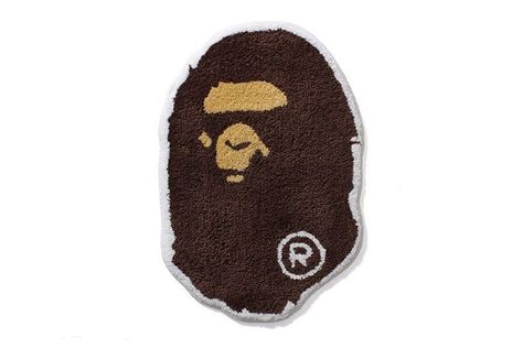 Bape Rug, Bape Ape, Tiger Rug, Funky Rugs, Rug Brown, Bathing Ape, Room Accessories, A Bathing Ape, Cool Rugs