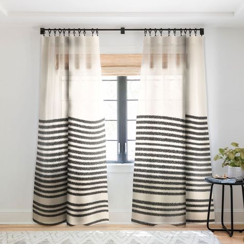 Mcm Curtains Window Treatments, Mixing Prints Decor, Monochrome Curtains, Pattern Curtains Bedroom, Southwestern Window Treatments, Curtains In Dining Room, Basement Curtains, Basement Window Treatments, Black And White Curtains