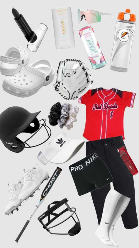 #softball#musthave #outfitinspo #vibes #ilovesoftball Softball Practice Fits, Softball Fits, Softball Essentials, 12 Birthday Ideas, Softball Aesthetic, Softball Backgrounds, Softball Bag, Softball Funny, Softball Things