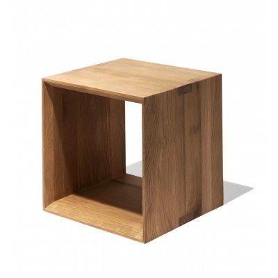 Closed Cube Side Table Block End Table, Ethnicraft Furniture, Cube Coffee Table, Cube Side Table, Industry West, Industrial Side Table, Cube Table, Storage Cubes, Square Side Table