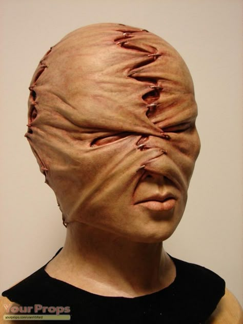 Sfx Prosthetics Makeup, Cenobite Costume, Hellraiser Cenobites, Sfx Makeup Looks, Sfx Prosthetics, Prosthetic Mask, Pinhead Hellraiser, Trick Photography, Spfx Makeup