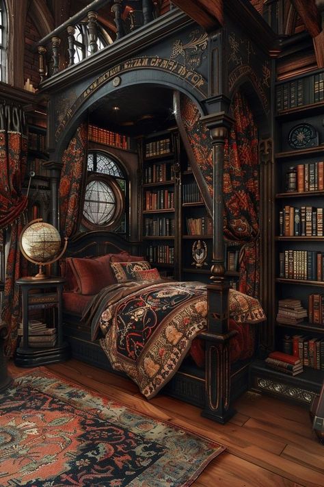 Wizard House Aesthetic, Wizard House Interior, Wizard Study Room, Wizard Tower Aesthetic, Wizard Tower Interior, Wizard Room Aesthetic, Hogwarts Room Aesthetic, Fantasy Estate, Dublin Autumn