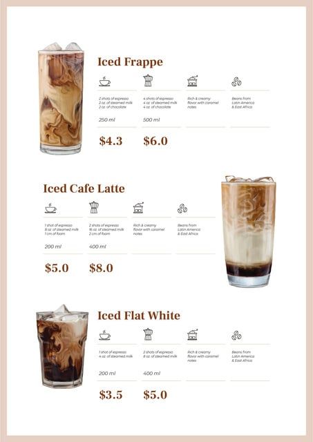 Online Coffee Business, Coffee Shop Menu Aesthetic, Drink Menu Design Ideas Layout, Coffee Shop Menu Ideas Food, Cafe Drink Menu Design, Coffee Menu Design Ideas Layout, Cafe Menu Ideas Food Coffee Shop, Cafe Menu Design Layout, Menu Design Aesthetic