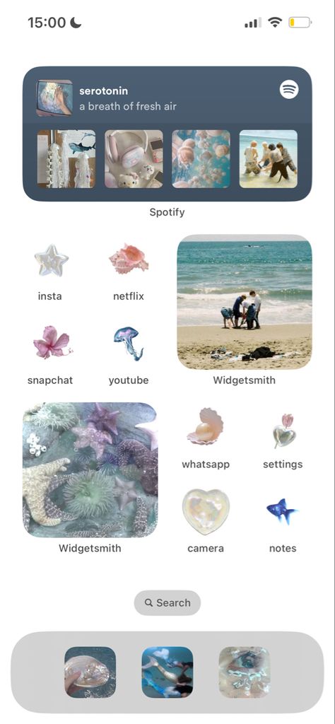 Beach Themed Phone Screen, Summer Phone Screen, Phone Themes Summer, Summer Ios Homescreen, Summer Phone Layout, Summer Iphone Layout, Wallpaper Themes Iphone, Wallpaper Ocean Aesthetic, Summer Phone Theme