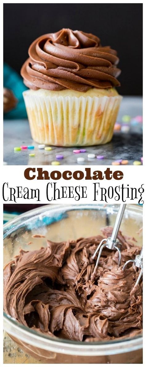 Frosting Piping, Chocolate Cream Cheese Icing, Chocolate Icing Recipes, Frost Cupcakes, Icing Recipes, Chocolate Cream Cheese Frosting, Cake Calories, Frosting Recipes Easy, Chocolate Frosting Recipes